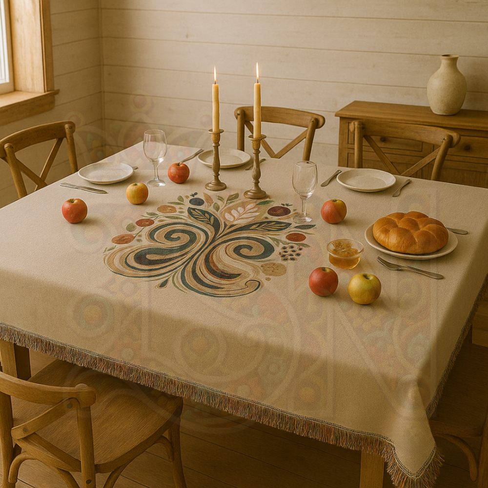 Bountiful Flourish Botanical & Grain Woven Blanket – Nature’s Abundance Throw, Harvest & Nourishment Inspired Gift