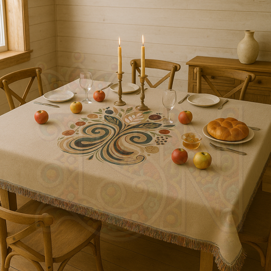 Bountiful Flourish Botanical & Grain Woven Blanket – Nature’s Abundance Throw, Harvest & Nourishment Inspired Gift